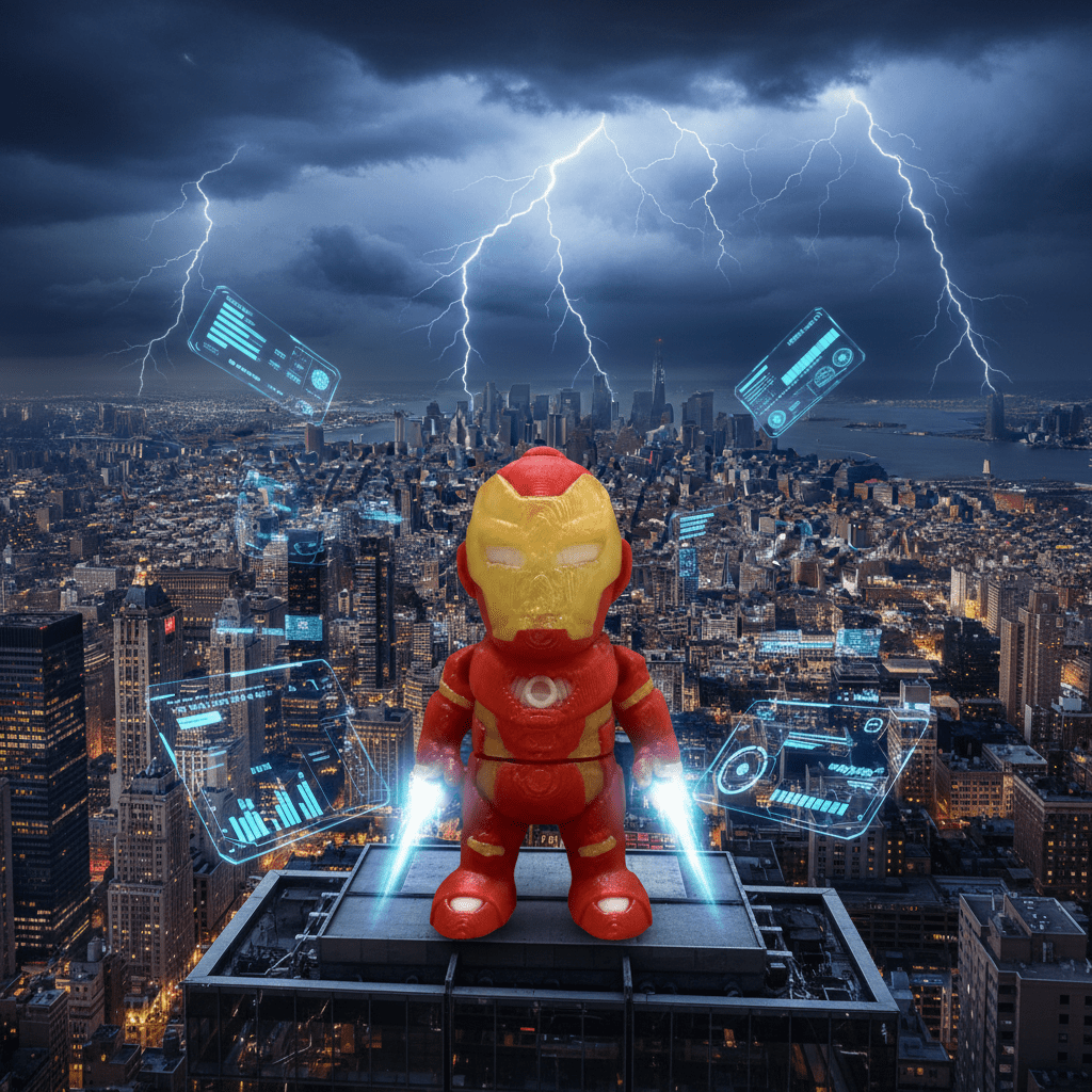 Iron Man Flexi Figure - Flexi Figures by Fiendworks Studio
