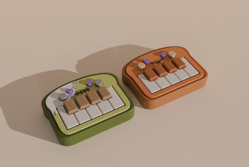 Jumbo Halloween Piano Clicker Fidget Toy - 6.3 Inches - Fiendworks Studio