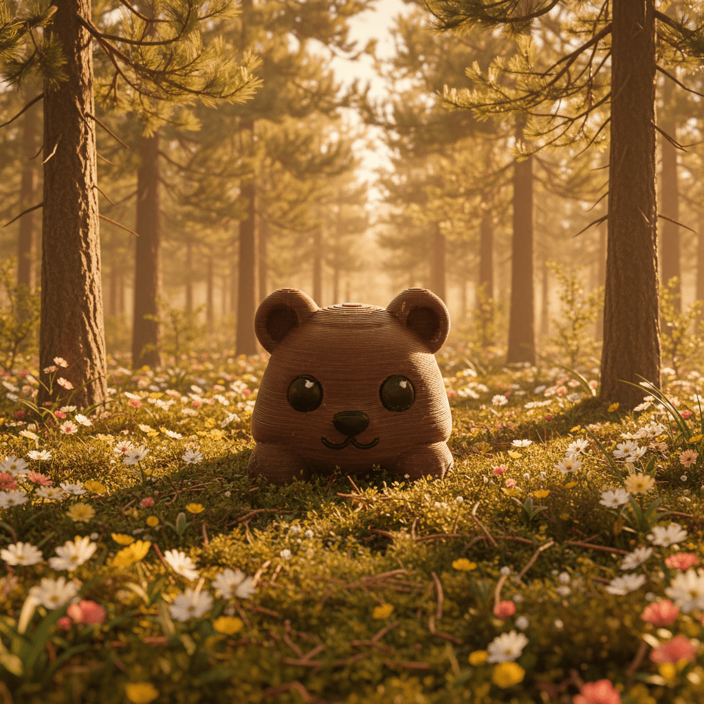 Little Brown Bear Flexi Figure