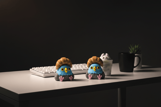 Matcha Croissant &amp; Pigeon Bun Clickers - Fiendworks Studio