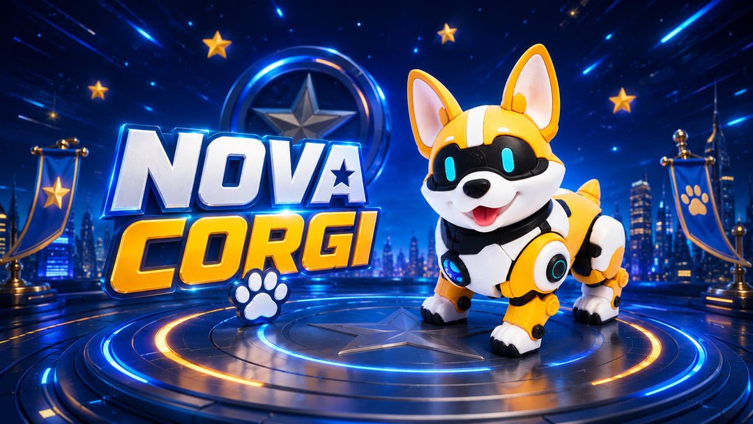 Nova Corgi Sci-Fi Robot Dog 3D Printed Collectible
