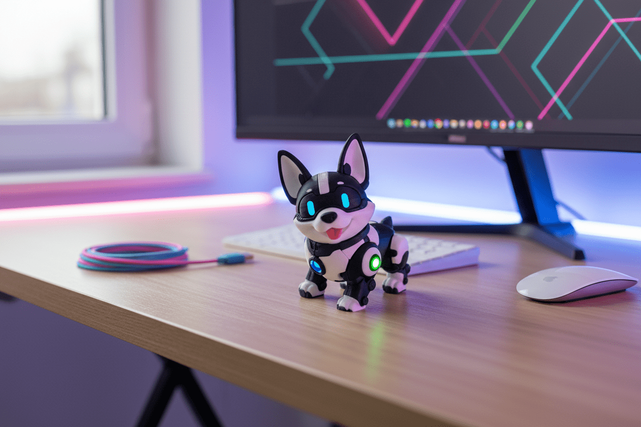 Nova Corgi™ – 3D Printed Sci-Fi Robot Dog Collectible | Whale 3D - Fiendworks Studio