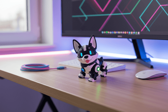 Nova Corgi Sci-Fi Robot Dog 3D Printed Collectible