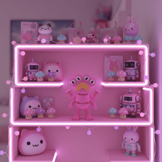 Pink Alien Flexi Figure