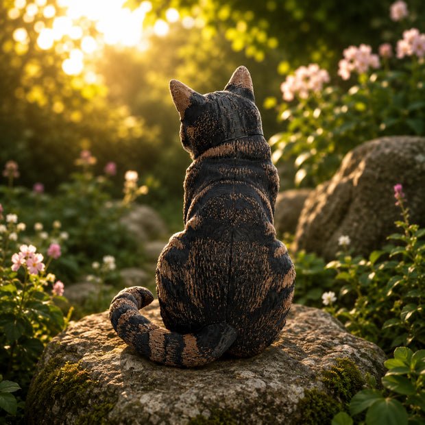 Realistic Cat Figurine – 4-Color 3D Printed Desk & Shelf Decor - Figurine by Fiendworks Studio