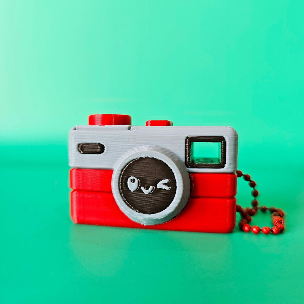 Retro Camera Clicker – 3D Printed Fidget Toy - Fiendworks Studio