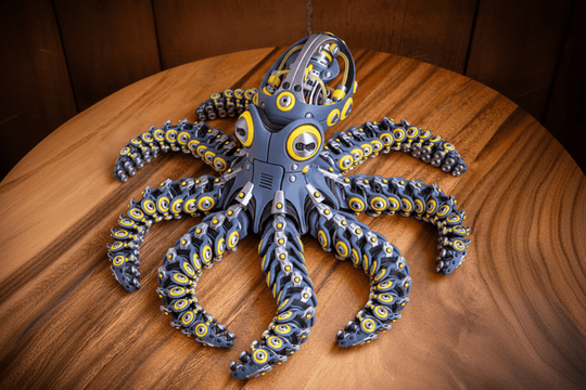 RoboOctopus – Articulated 3D Printed Figure - Fiendworks Studio