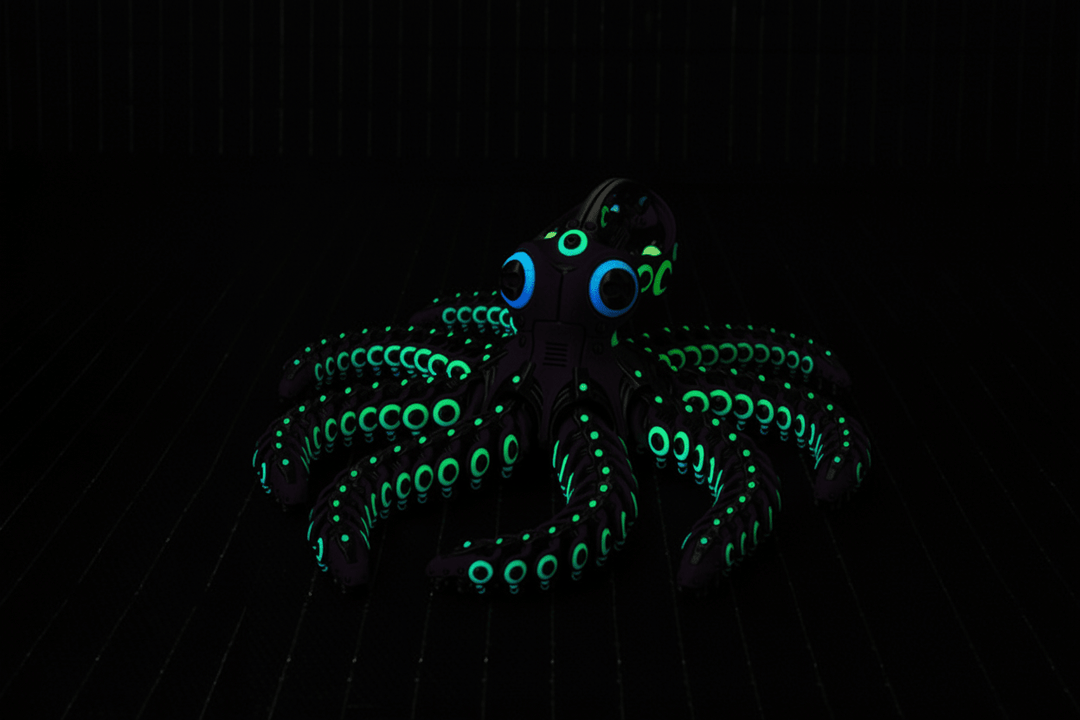 RoboOctopus – Articulated 3D Printed Figure - Fiendworks Studio