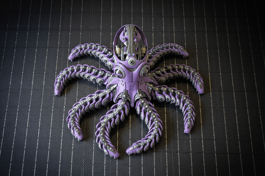 RoboOctopus – Articulated 3D Printed Figure - Fiendworks Studio