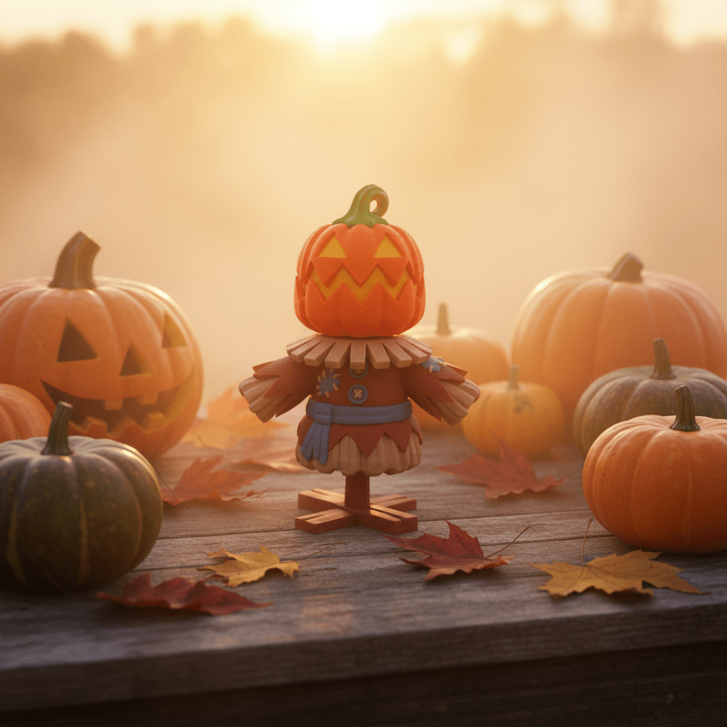 Scarecrow Clicker 3D Printed Halloween Fidget Toy