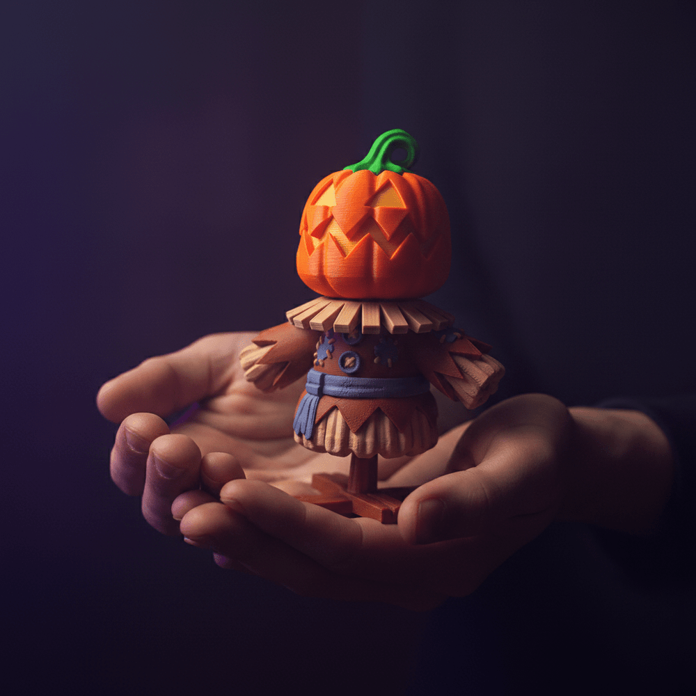 Scarecrow Clicker 3D Printed Halloween Fidget Toy