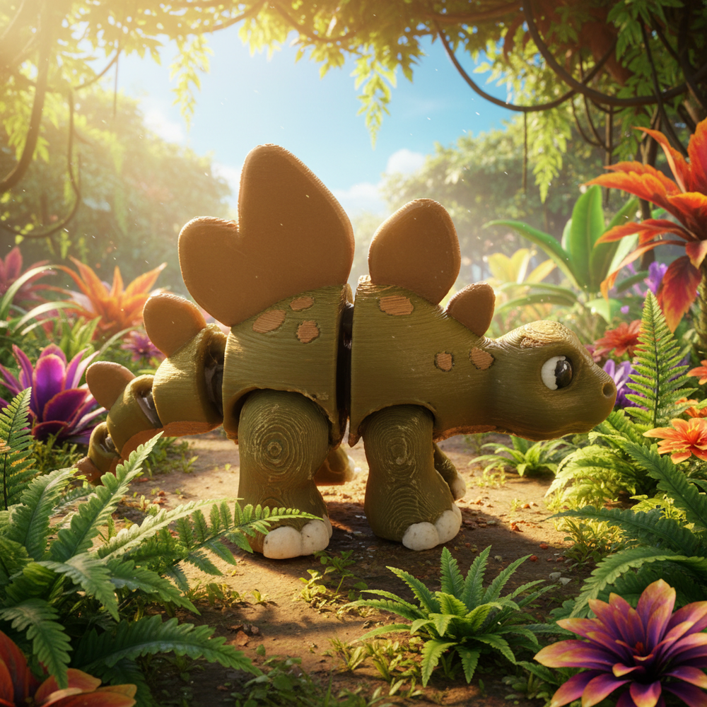 Stegosaurus Flexi Figure