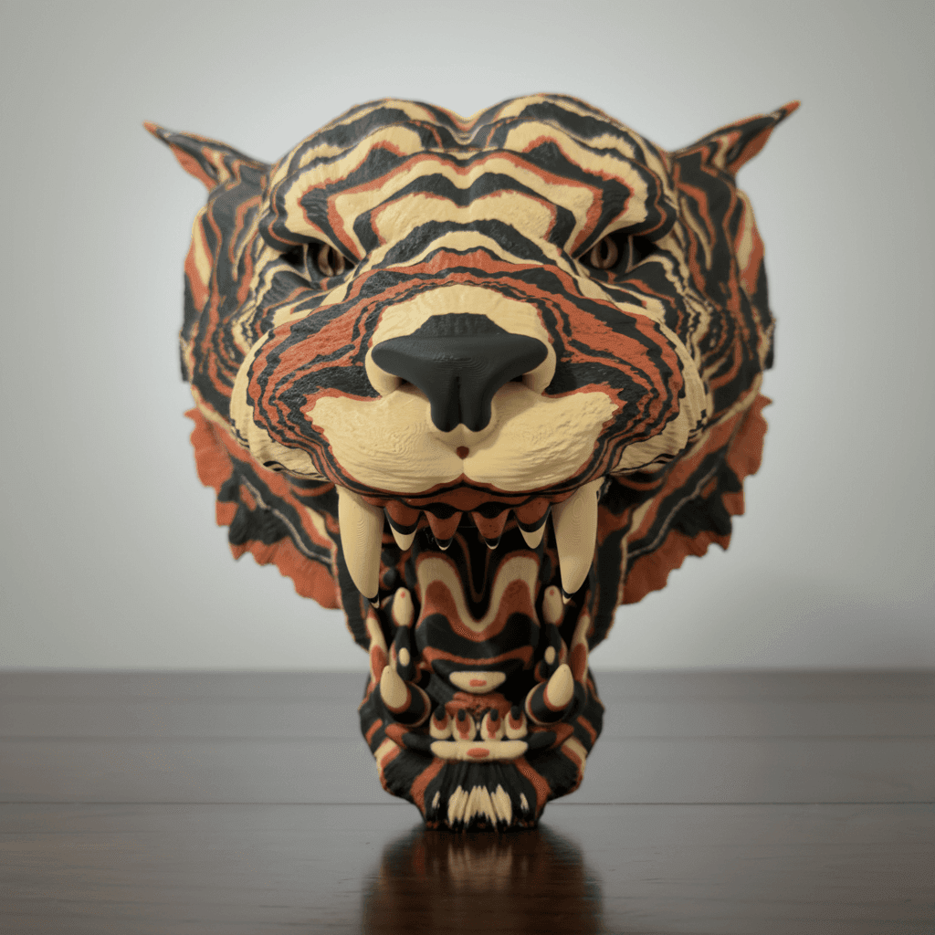 Tiger Wall Art - Unicorn Graveyard (design) - Wall Art by Fiendworks Studio