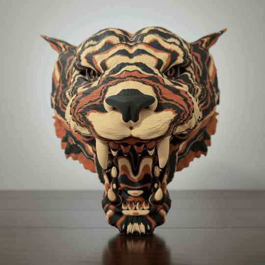 Tiger Wall Art - Unicorn Graveyard (design) - Wall Art by Fiendworks Studio