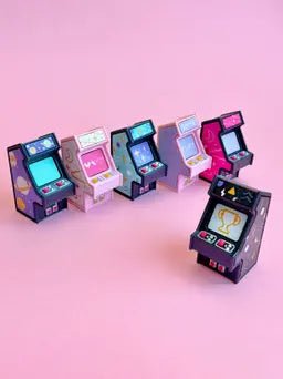 Vintage Arcade Game Clicker | Retro 3D Printed Fidget Toy & Desk Clicker - Fiendworks Studio