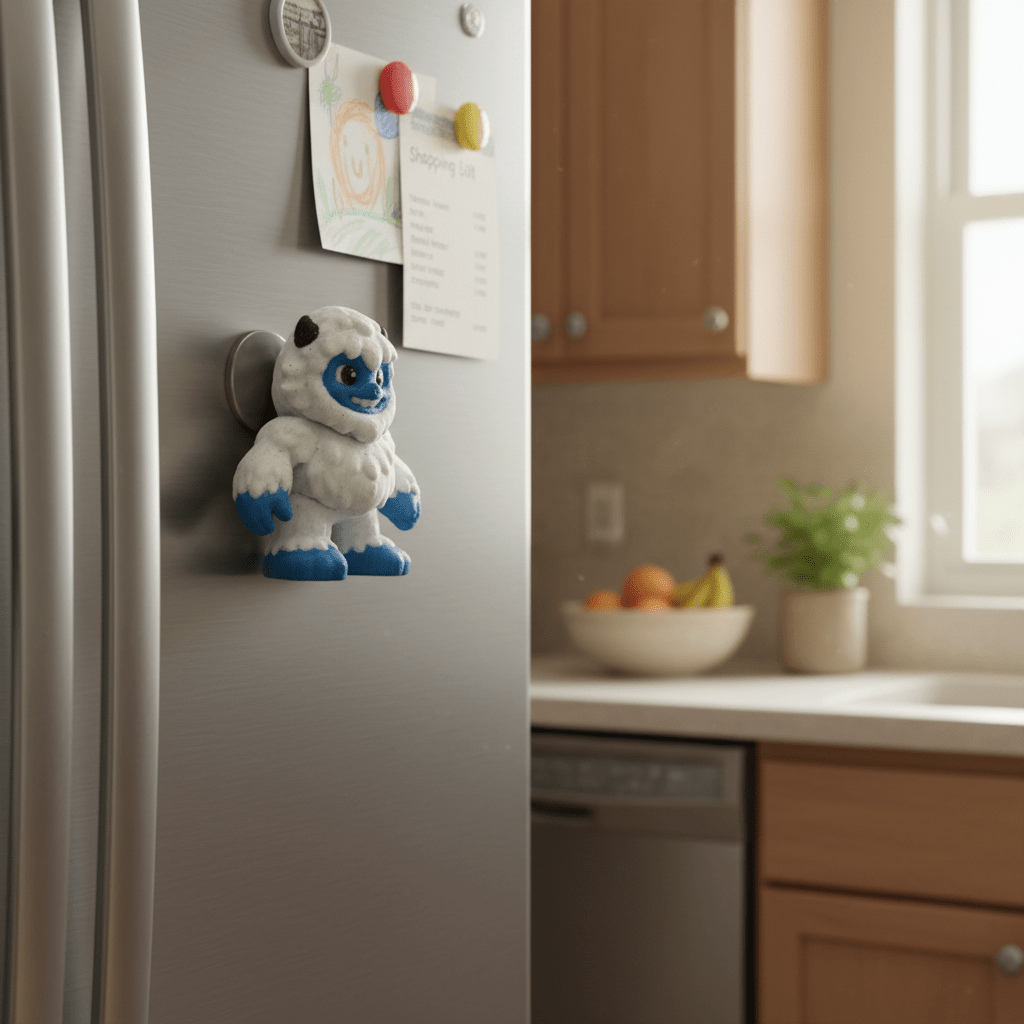 Yeti Magnet - Magnet by Fiendworks Studio