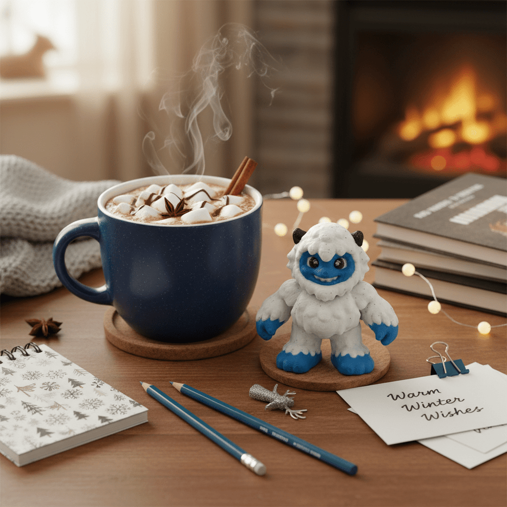 Yeti Magnet - Magnet by Fiendworks Studio